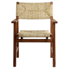 Lago Dining Chair Back and Seat in Natural Palm Fiber Back, Mexican Design