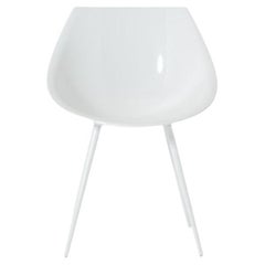 "Lago'" Lacquered Shell and Aluminum Legs Chair by Philippe Starck for Driade