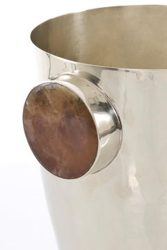 Lago Medium Champagner-Eimer, Brown Onyx & Alpaca Silver