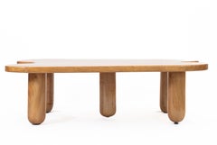 Lago Table in solid Mexican Oak; organic shapes; a contemporary coffee table.