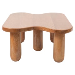 Lago Table in solid Mexican Oak; organic shapes; a contemporary coffee table.