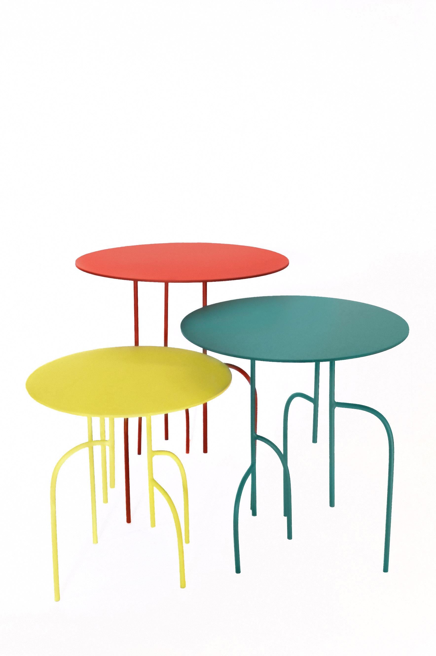 Lagoas Accent Side Round Table 'Medium' by Filipe Ramos For Sale 5