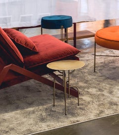 Tavolino Lagoas Accent Side Round Table "Old Gold" Finitura 'Small' di Filipe Ramos