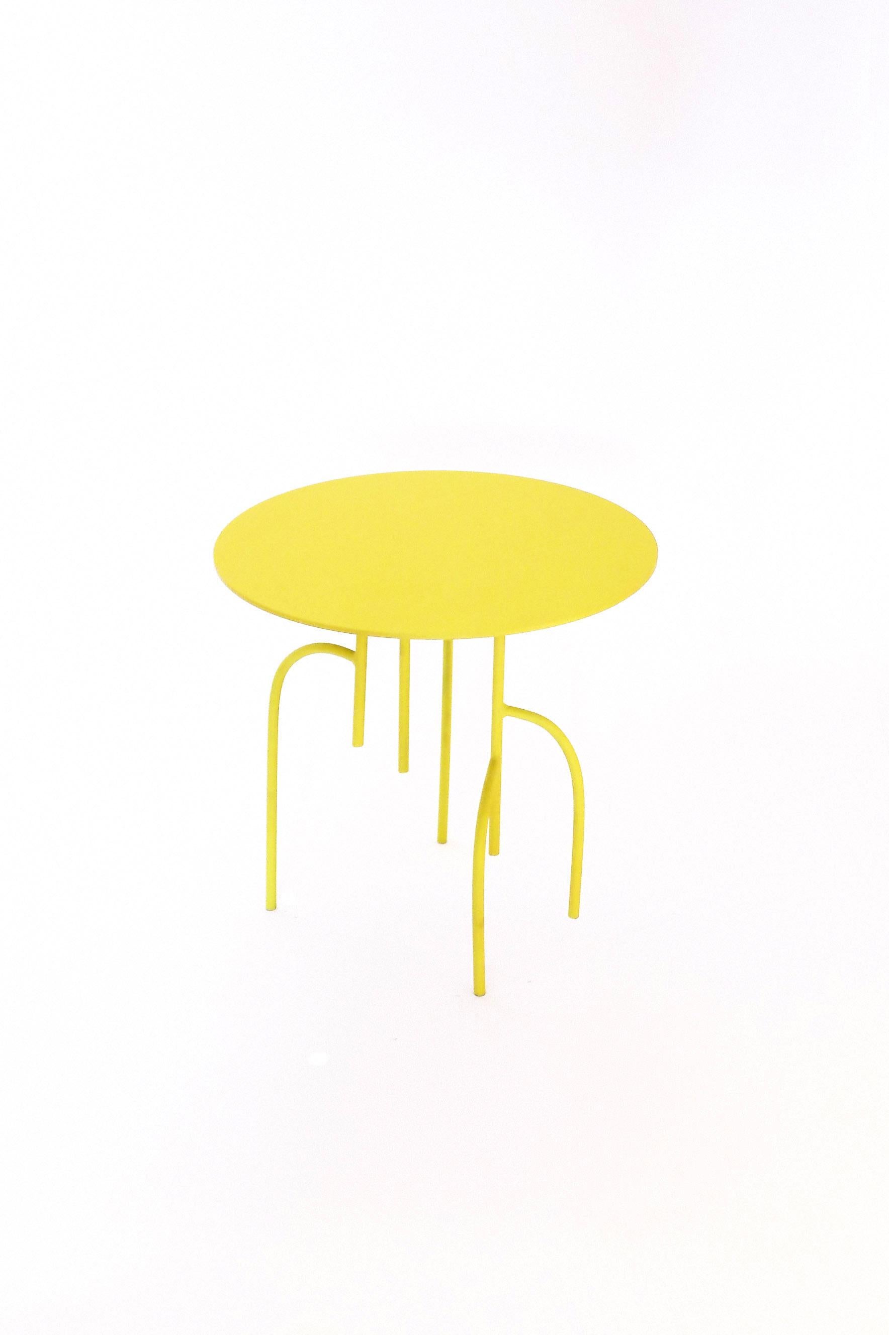 Powder-Coated Lagoas Accent Side Round Table 'Small' by Filipe Ramos For Sale