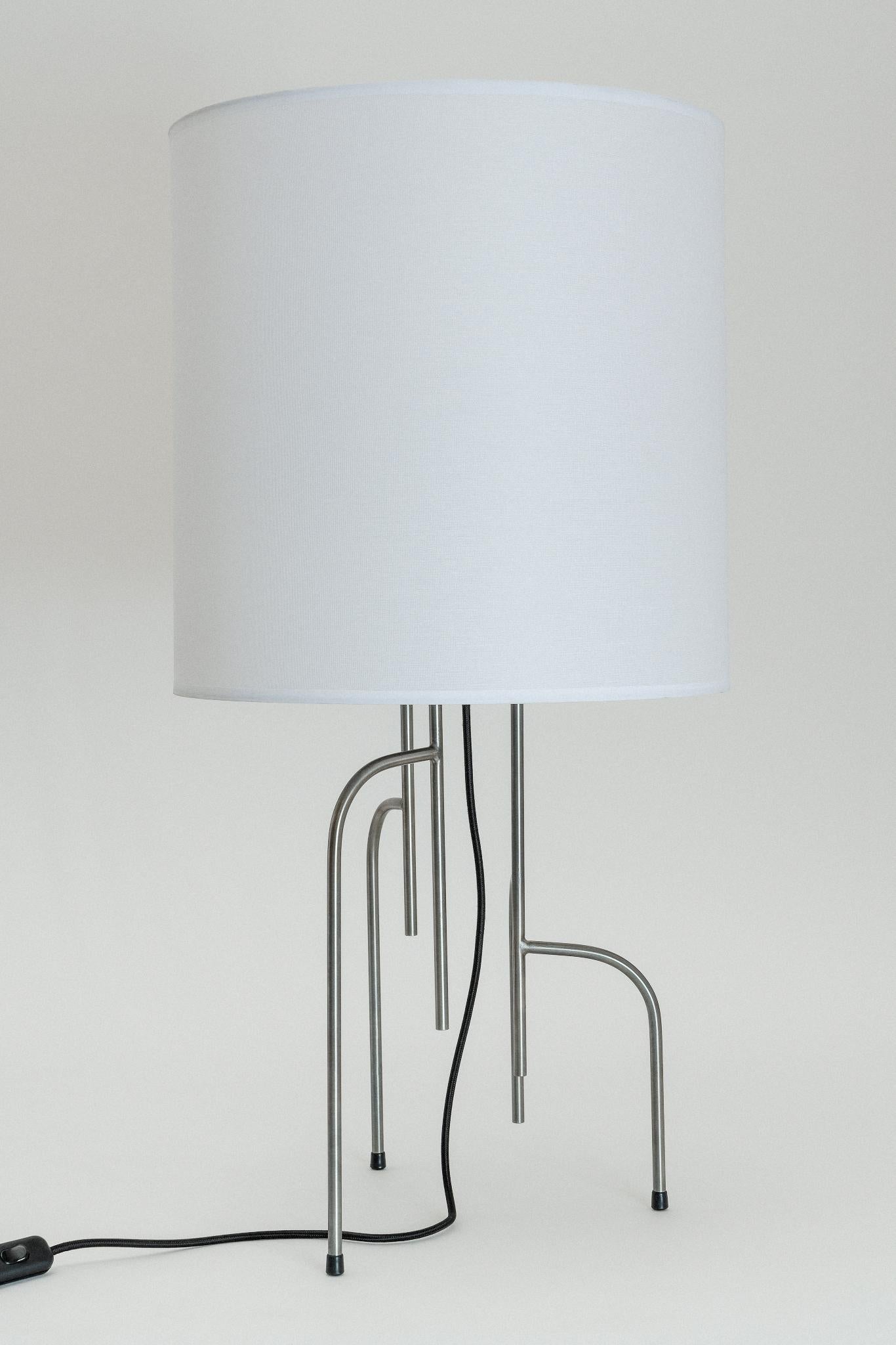 Lagoas Table Lamp, Oil-Rubbed Dark Gray by Filipe Ramos In New Condition For Sale In Sao Paulo, Sao Paulo