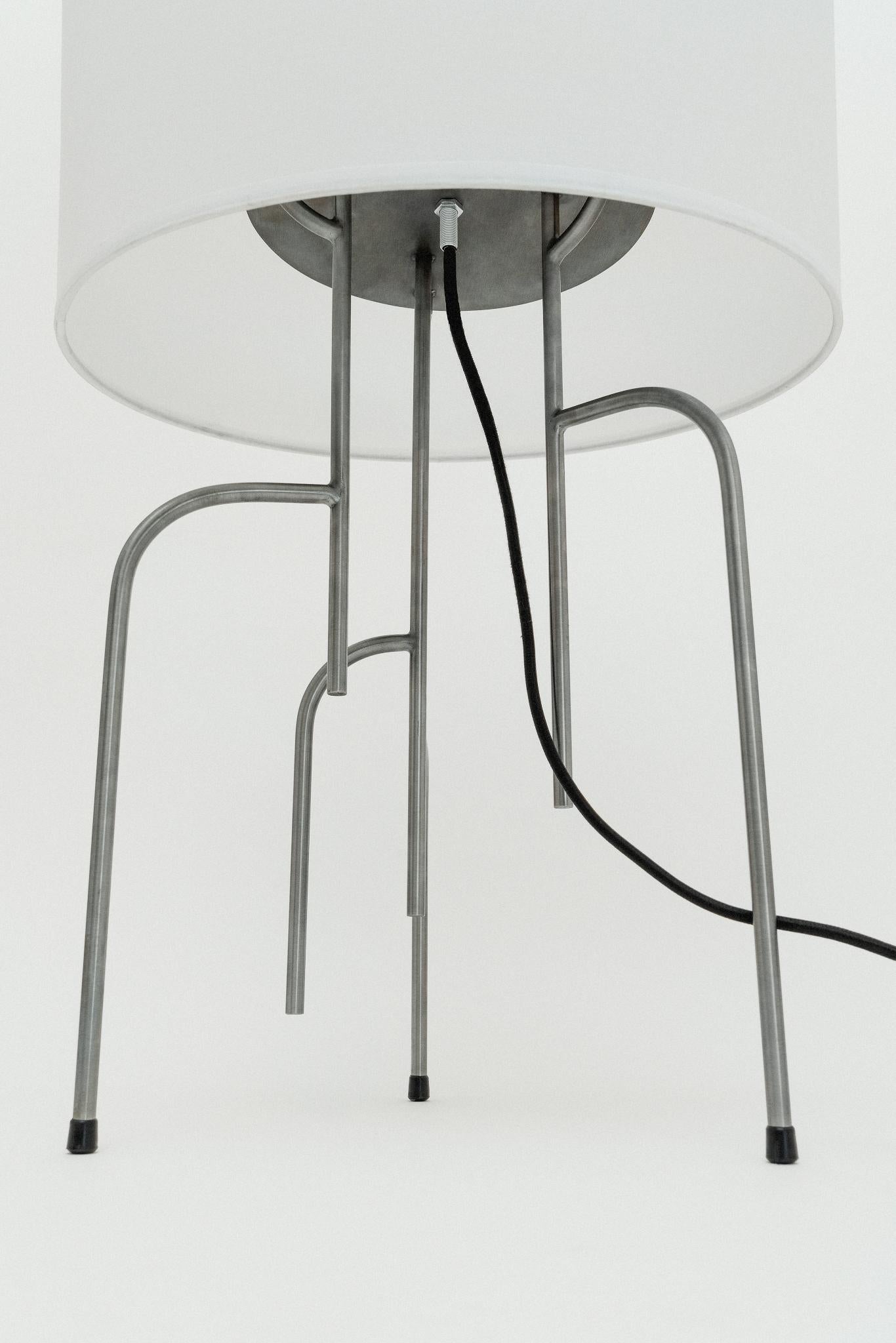 Contemporary Lagoas Table Lamp, Oil-Rubbed Dark Gray by Filipe Ramos