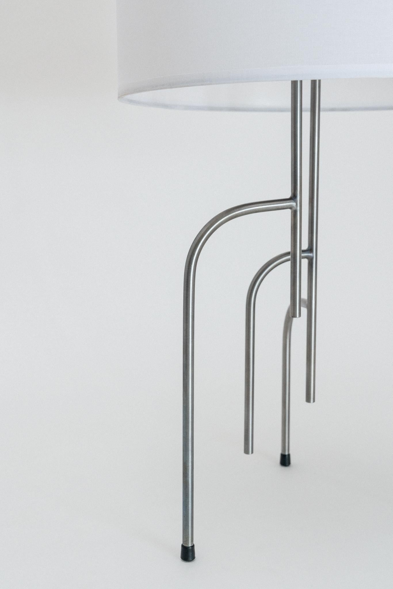 Steel Lagoas Table Lamp, Oil-Rubbed Dark Gray by Filipe Ramos