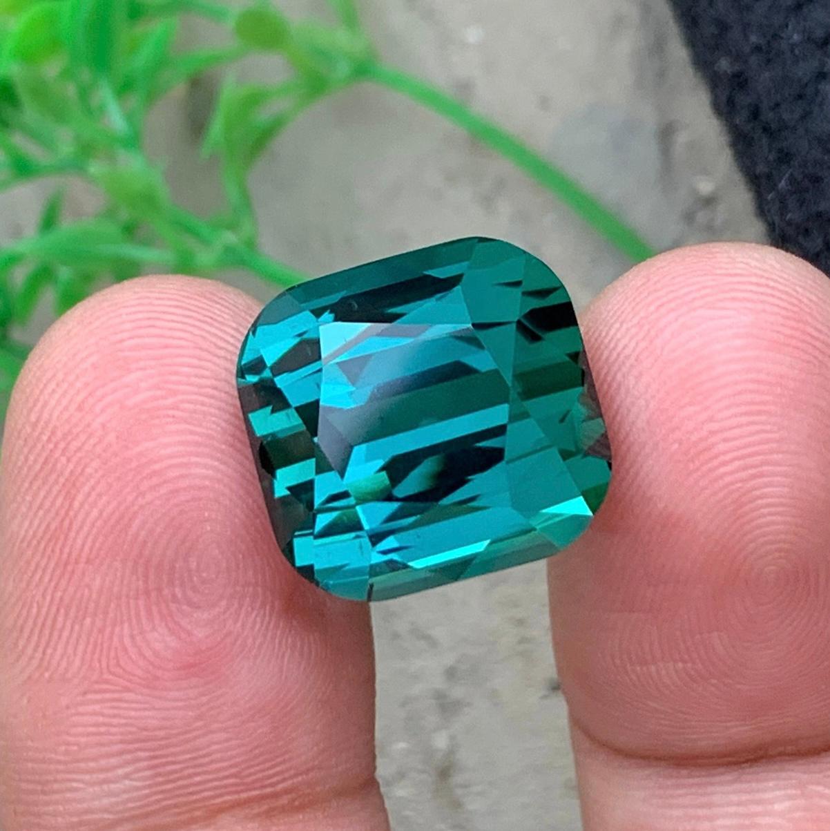 Lagoon Blue Green Natural Tourmaline Ring, Pendant Loose Gemstone 25 Ct Jewelry In New Condition For Sale In Peshawar, PK