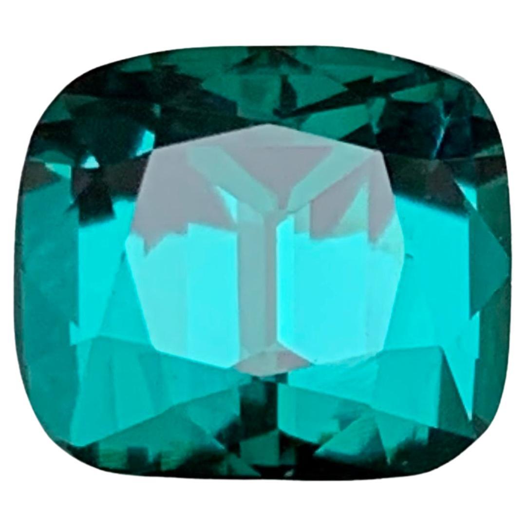 Indigo Blue Natural Tourmaline Ring Loose Gemstone 3.04 Ct Cushion Cut-Jewelry