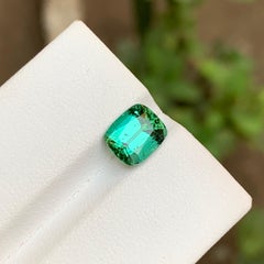 Lagune Bläulich Grün Natürlicher Turmalin Edelstein 2.20 Ct Cushion Cut-Ring-Schmuck