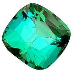 Lagoon Bluish Green Natural Tourmaline Loose Gemstone, 3.70 Ct for Ring Jewelry