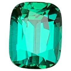 Lagune Bläulich Grün Natürlicher Turmalin Ring Lose Edelstein 2,35 Ct Cushion Cut