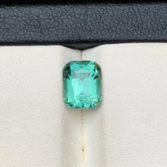 Lagunengrüner natürlicher Turmalin, 2.15 Karat, Kissen-Schliff, loser Edelstein für einen Ring