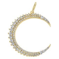 Lagoon Jewels Biggest Diamond Crescent Moon Charm