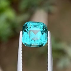 Gema suelta de turmalina natural Lagoon de 2,32 quilates con corte cojín, ideal para anillos o joyas