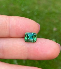Lagoon Tourmaline 3.62Ct natural Gemstone, Cushion, Afghanistan , Certificate