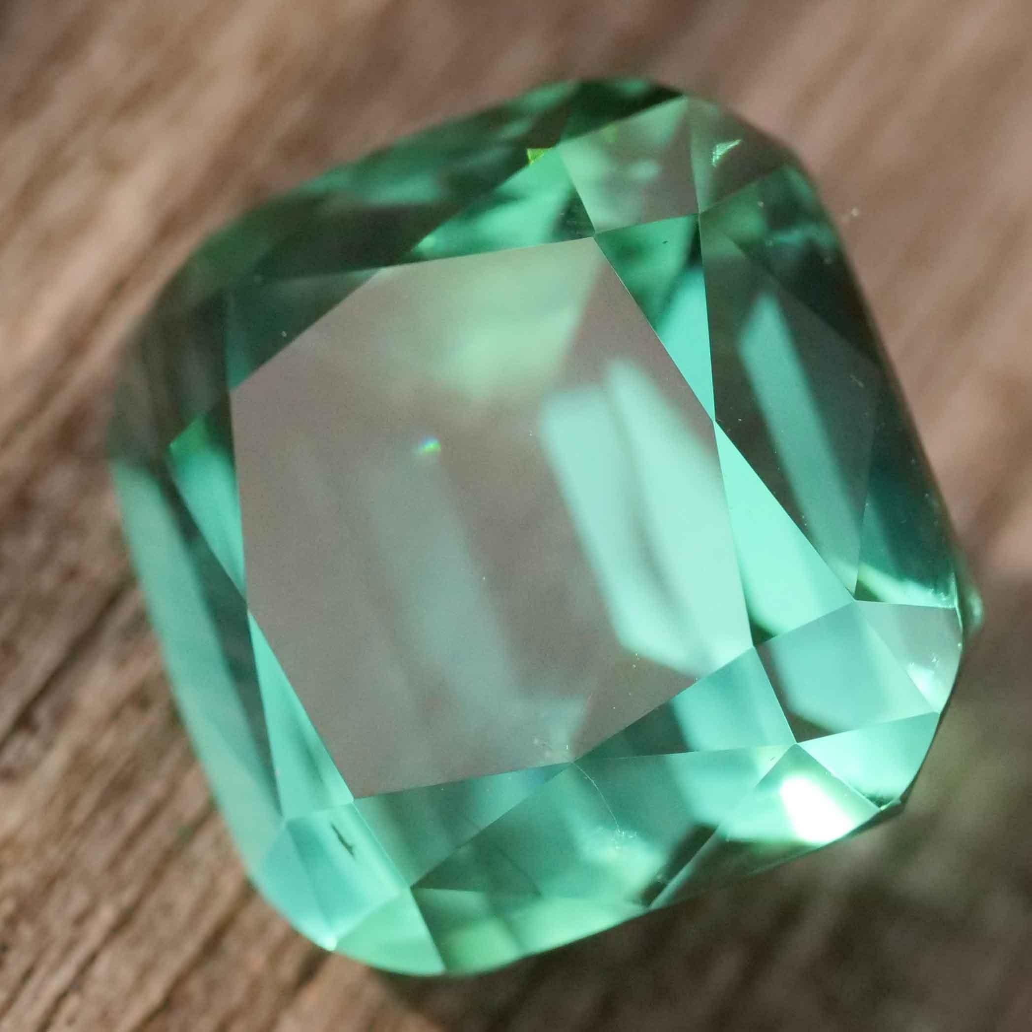 Antique Cushion Cut Lagoon Tourmaline super Class AAA+ 22 ct Afghanistan 98% pure Investment For Sale