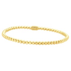 Bracelet Lagos en or jaune 18 carats perlé de caviar