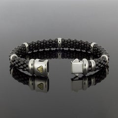 Lagos Black Caviar Sterling Silver Beaded Bracelets