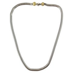 Used Lagos Caviar 18K Yellow Gold & Sterling Silver Chain #17400
