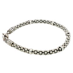 Lagos Caviar Perlenstrang Armband Sterling Silber 7" Länge