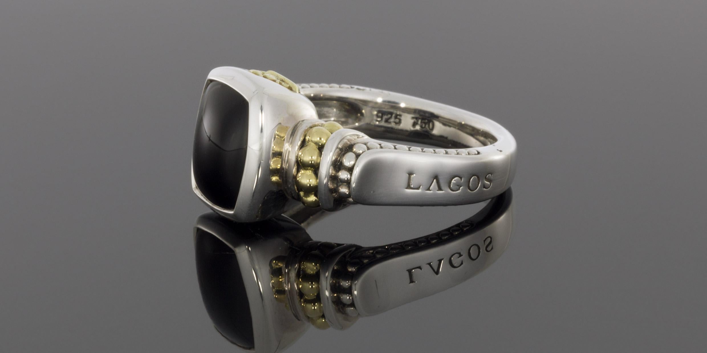 Item Details

Main Stone Onyx
Main Stone Color Black
Main Stone Shape Cabochon
Main Stone Treatment Not Enhanced
Main Stone Creation Natural
Estimated Retail $495.00
Brand Lagos
Collection Caviar Color
Metal Gold & Silver
Style COCKTAIL
Ring Size