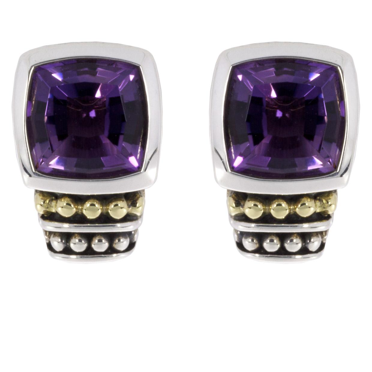 Item Details

Main Stone Shape Cushion Cut
Main Stone Treatment Not Enhanced
Main Stone Creation Natural
Main Stone Amethyst
Main Stone Color Purple
Estimated Retail $395.00
Brand Lagos
Collection Caviar Color
Metal Gold & Silver
Style