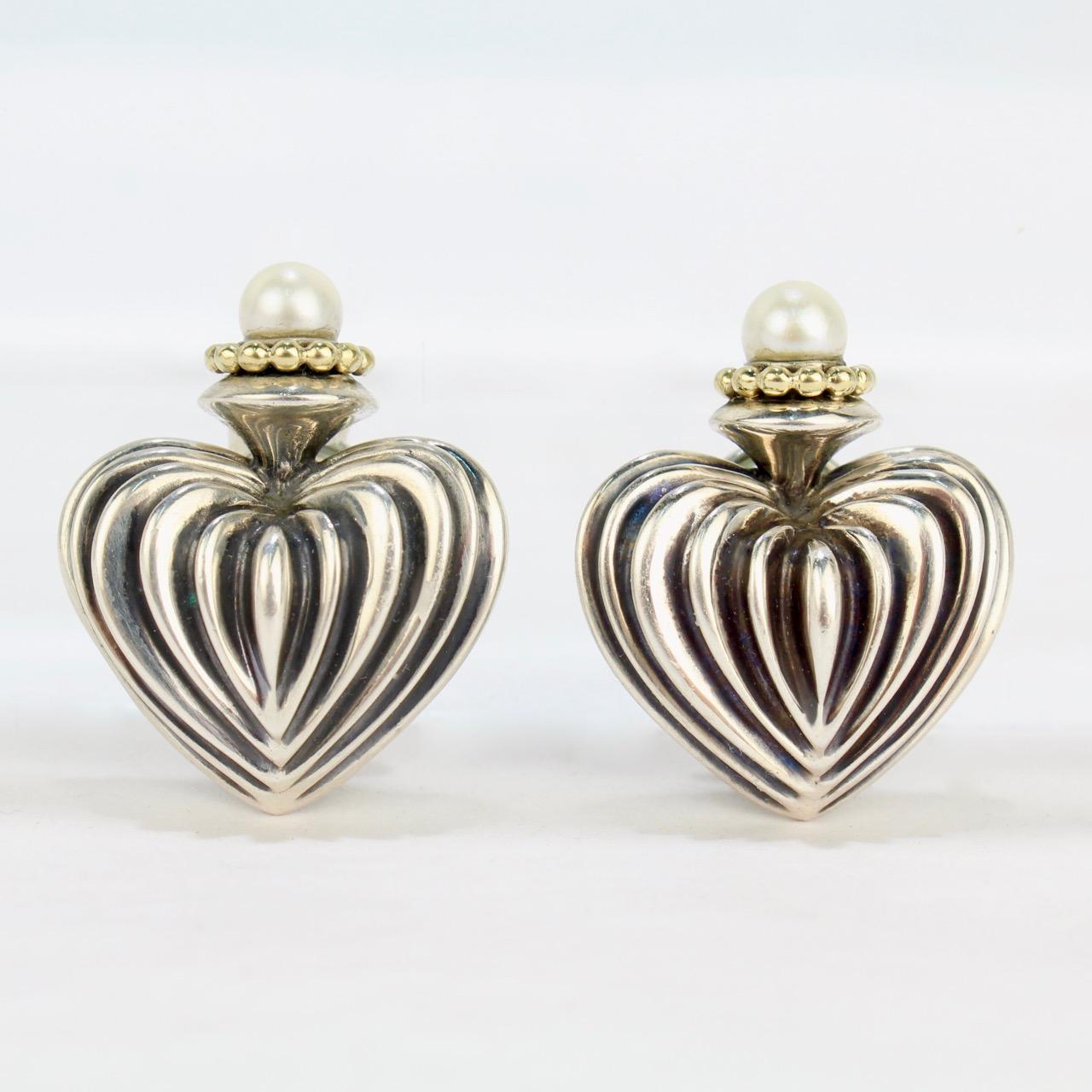lagos heart earrings