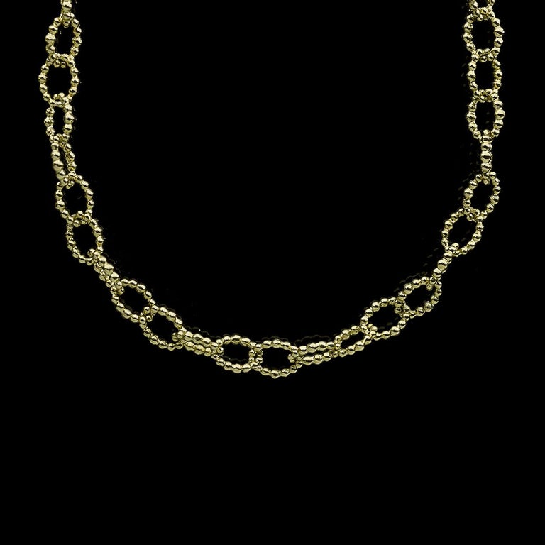 Lagos Caviar Gold Yellow Gold Oval Link Chain Necklace at 1stDibs