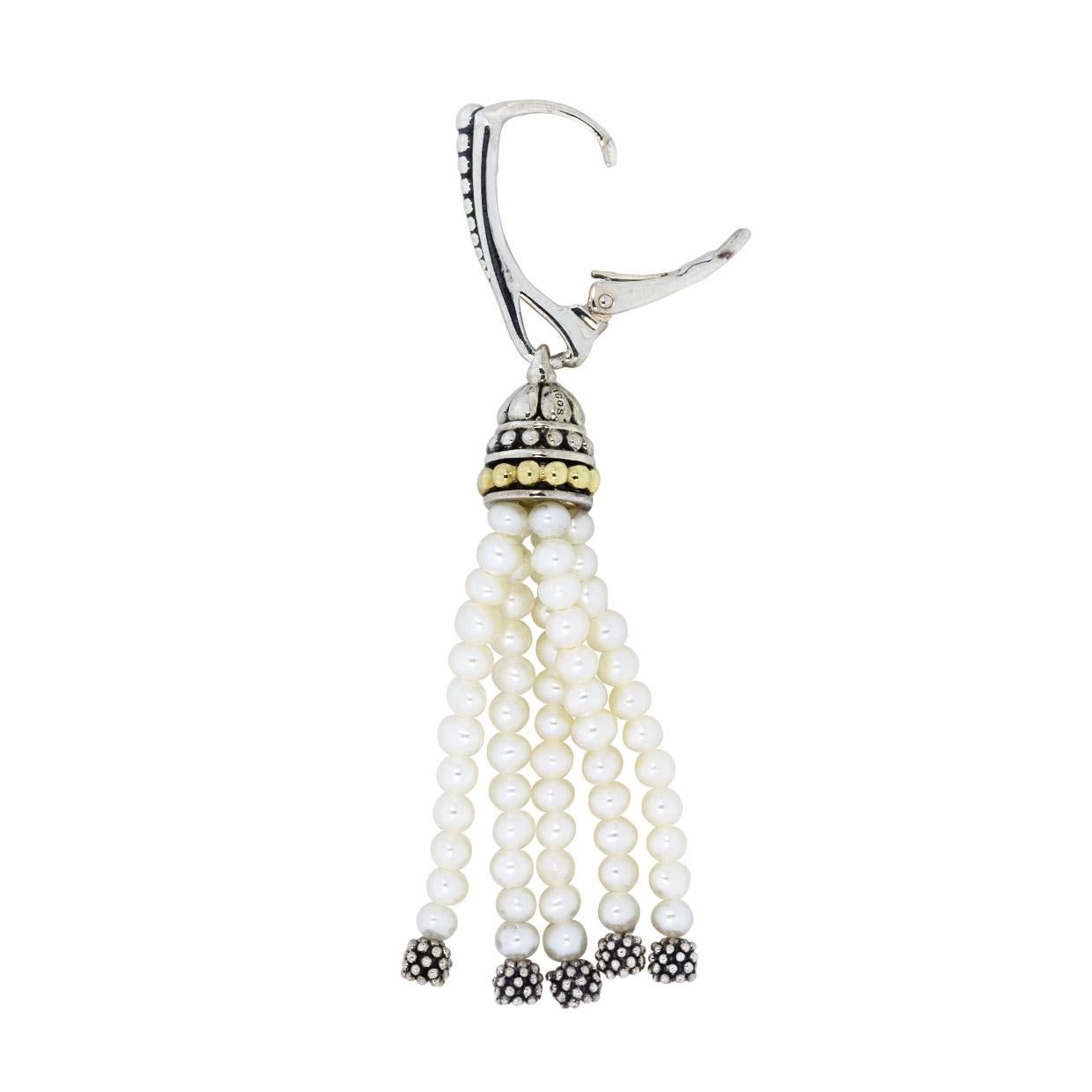 Item Details
Main Stone Shape Round
Main Stone Treatment Not Enhanced
Main Stone Creation Natural
Main Stone Pearl
Main Stone Color White
Estimated Retail $725.00
Brand Lagos
Collection Caviar Icon
Metal Mixed Metals
Style Drop/dangle
Fastening