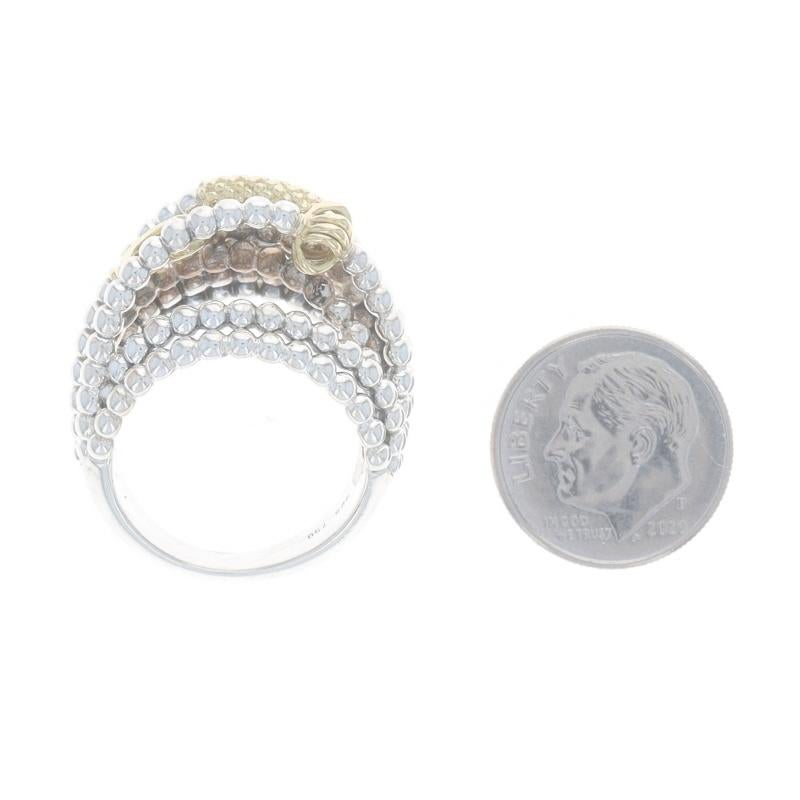 Lagos Caviar Statement Band - Sterling Silber 925 & Gelb 18k Herz Ring Damen