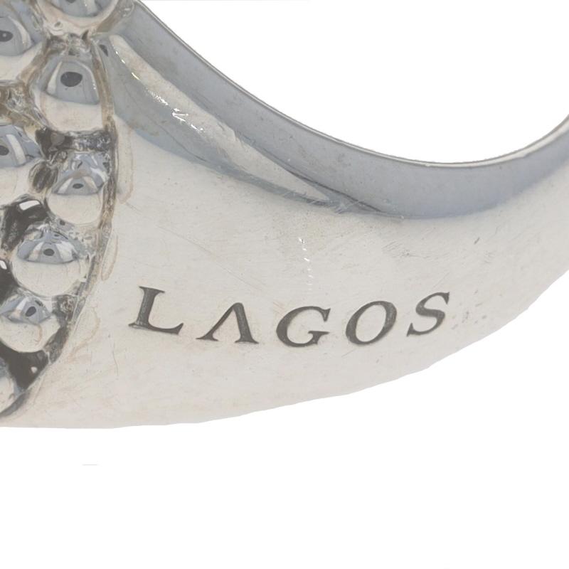 Lagos Caviar Statement Band - Sterling Silber 925 & Gelb 18k Herz Ring 1