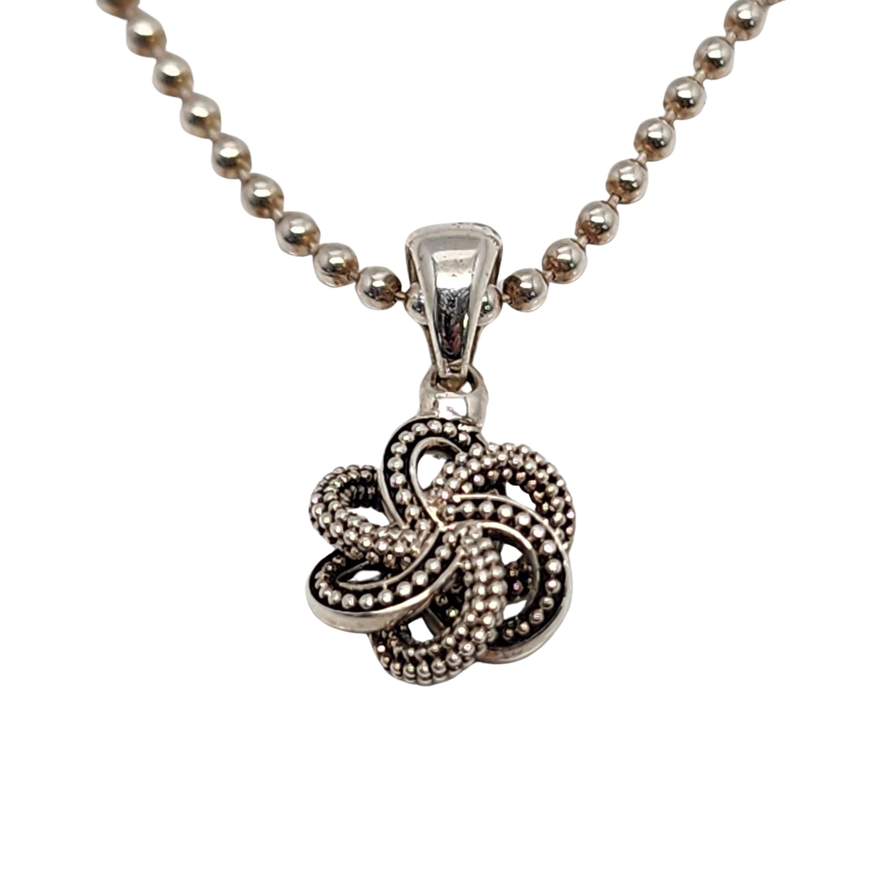 lagos love knot necklace