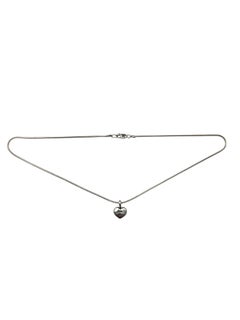 Lagos Caviar Sterling Silver Beaded Edge Heart Pendant Necklace #24750