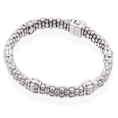 Bracciale Lagos Caviar in argento sterling