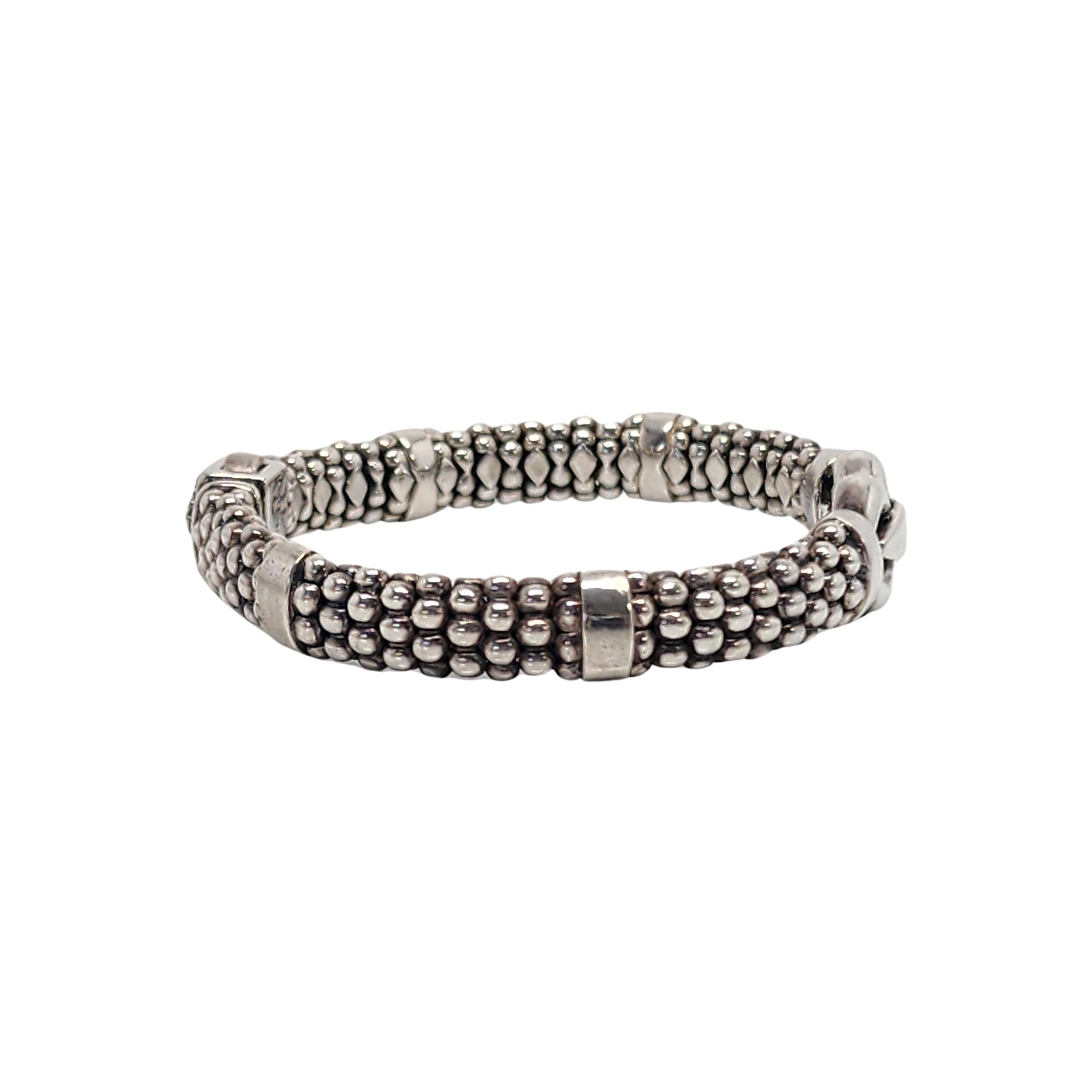 lagos caviar rope bracelet