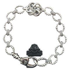Lagos Caviar Sterling Silber Love Knot Link Armband #24825