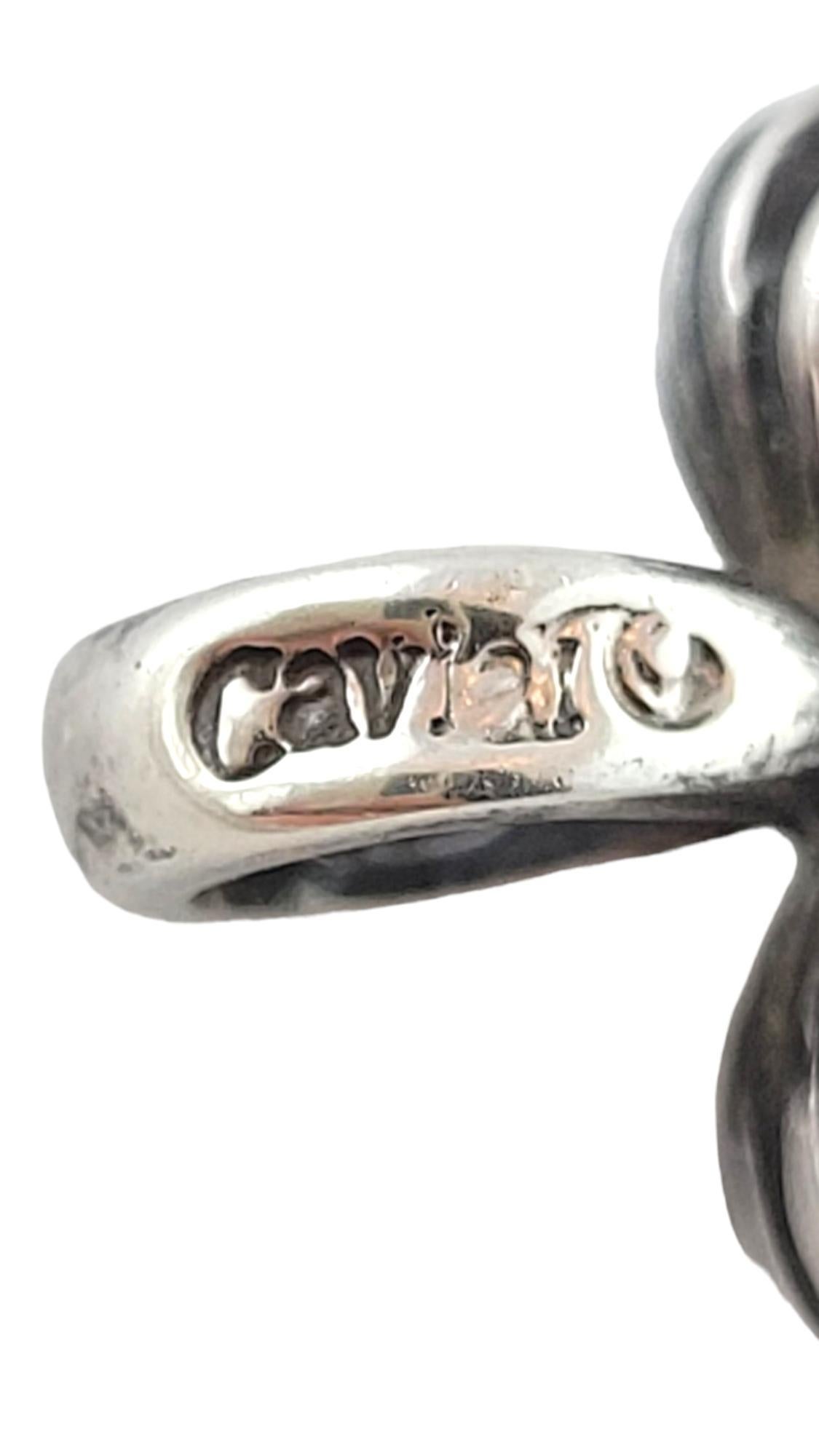 Lagos Caviar Sterling Silver Puffy Ribbed Heart Pendant #17912 4