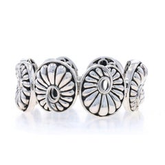 Lagos Chi Chi Large Fluted Panel Link Bracelet 7" - Sterling Silver 925