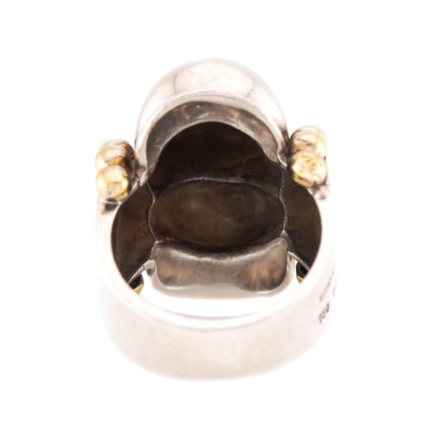 Anello e orecchini a bolla in argento sterling e 18k LAGOS Estate in vendita 6