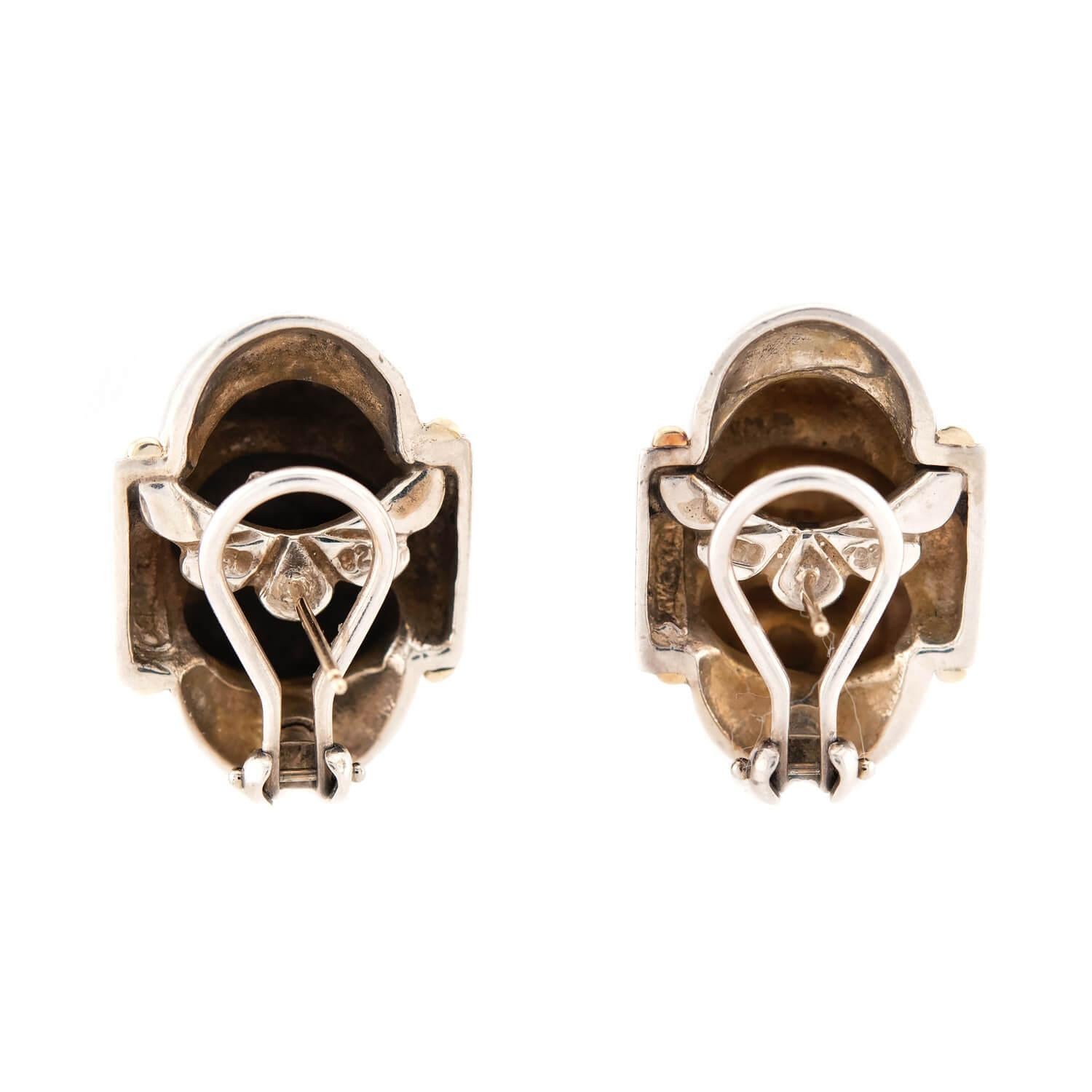 Anello e orecchini a bolla in argento sterling e 18k LAGOS Estate In condizioni buone in vendita a Narberth, PA