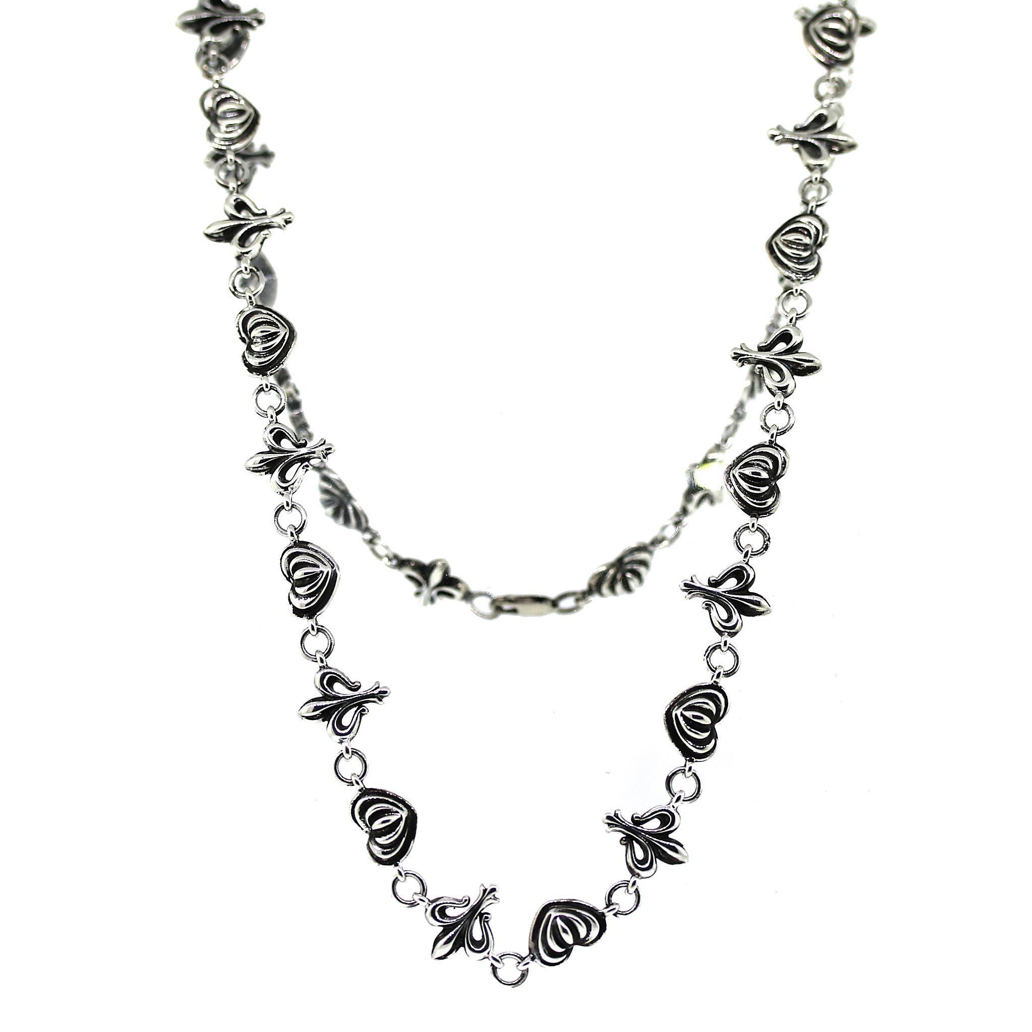 Lagos Fleur De Lis Sterling Silver Necklace For Sale 4