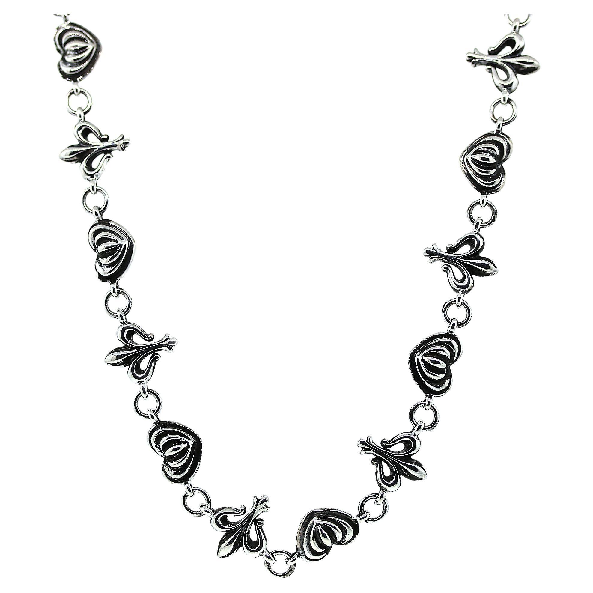 Lagos Fleur De Lis Sterling Silver Necklace