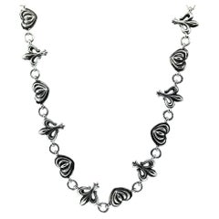 Used Lagos Fleur De Lis Sterling Silver Necklace