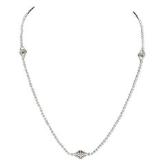 Lagos KSL Mixed Metals Station Necklace with Bead Chain