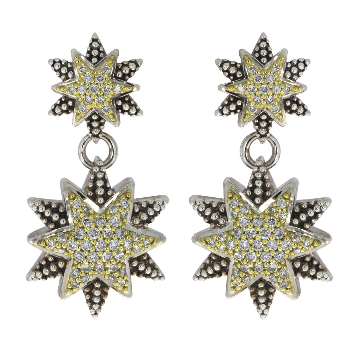 north star earrings