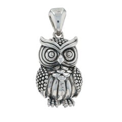 Colgante Búho Lagos - Plata de ley 925 Pájaro Sabio