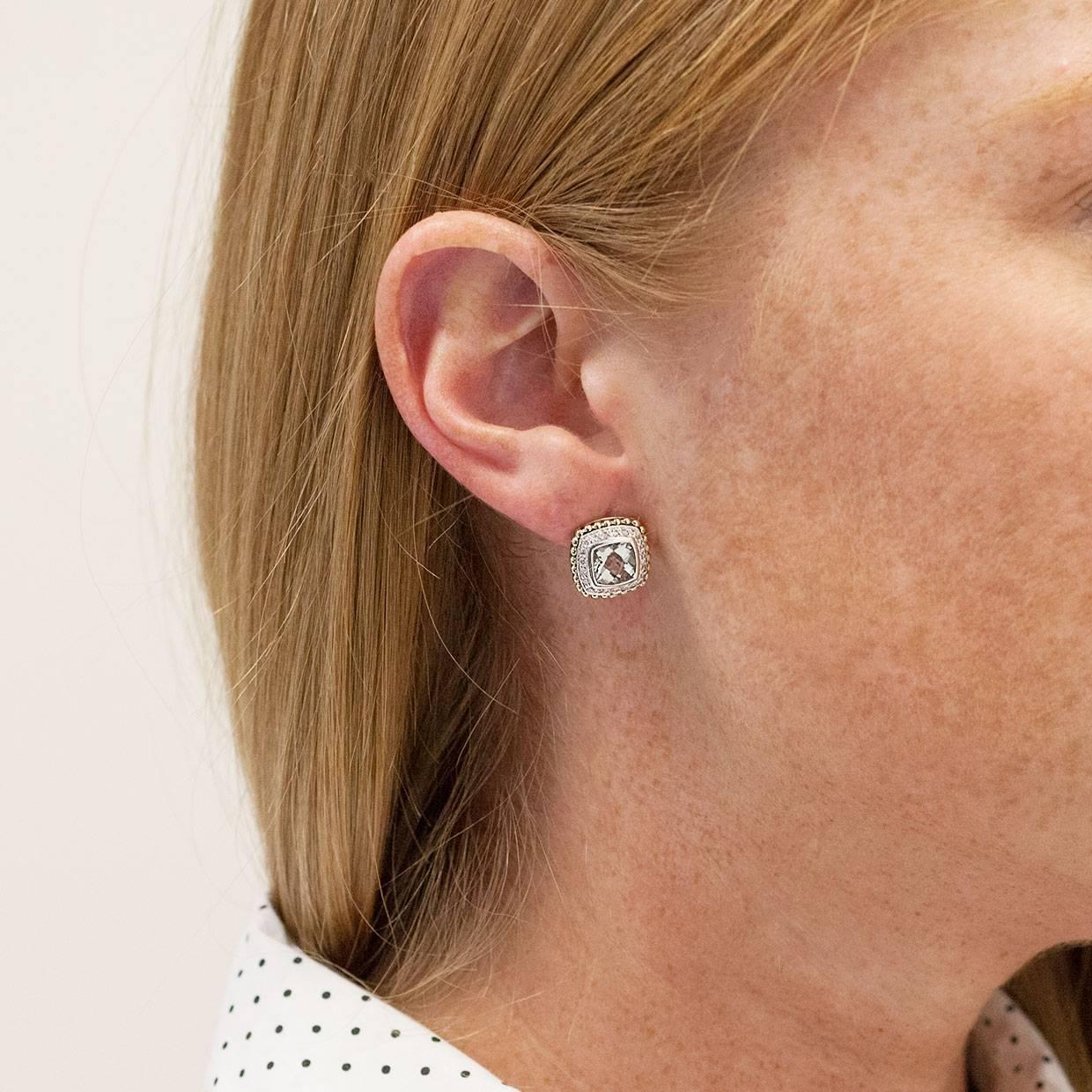 green amethyst earrings white gold