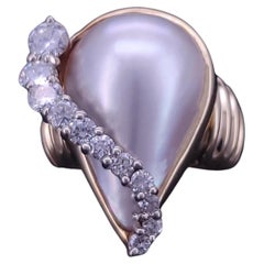 Lagos Ring in 14K Yellow Gold With MOP and Diamonds