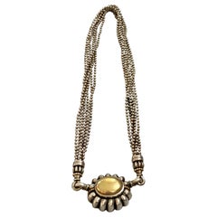 Collier Lagos Caviar en argent sterling et or jaune 18 carats signé